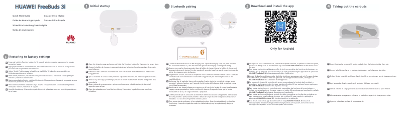 Imagen de la primera página del manual del dispositivo FreeBuds 3i