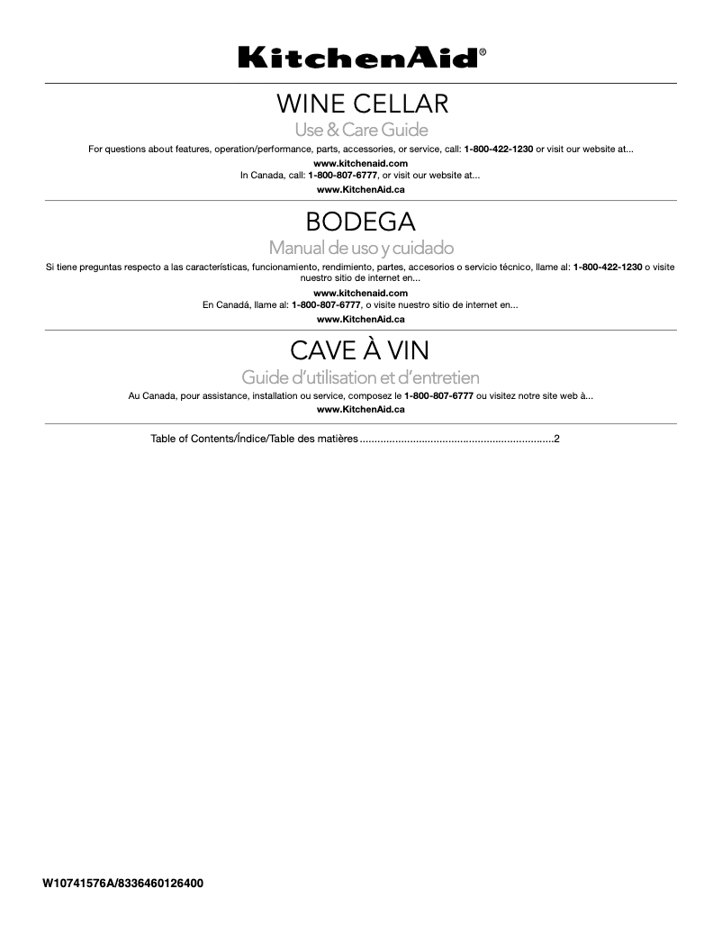 Imagen de la primera página del manual del dispositivo KUWR204ESB