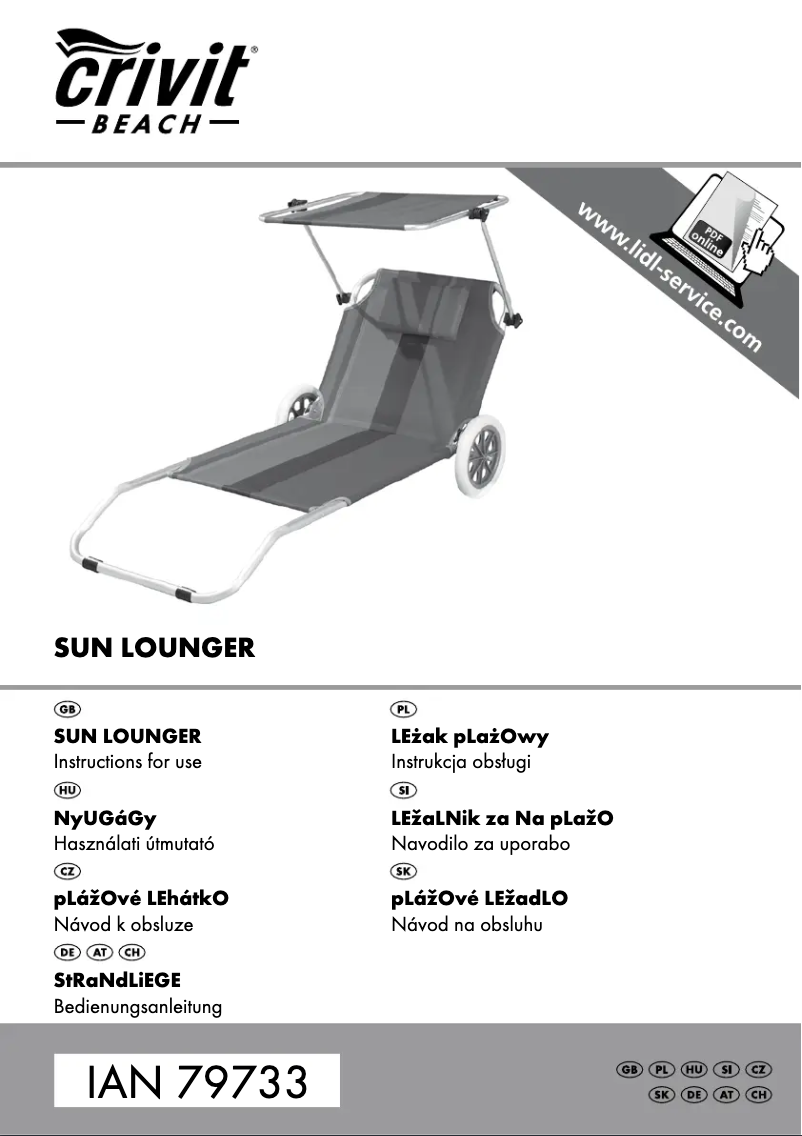 Imagen de la primera página del manual del dispositivo IAN 79733