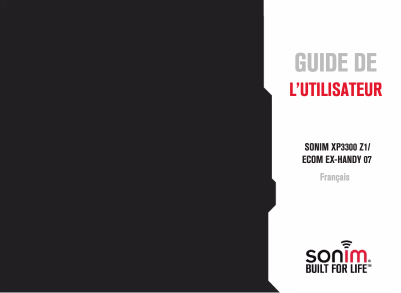 Imagen de la primera página del manual del dispositivo XP3300 Z1 Force