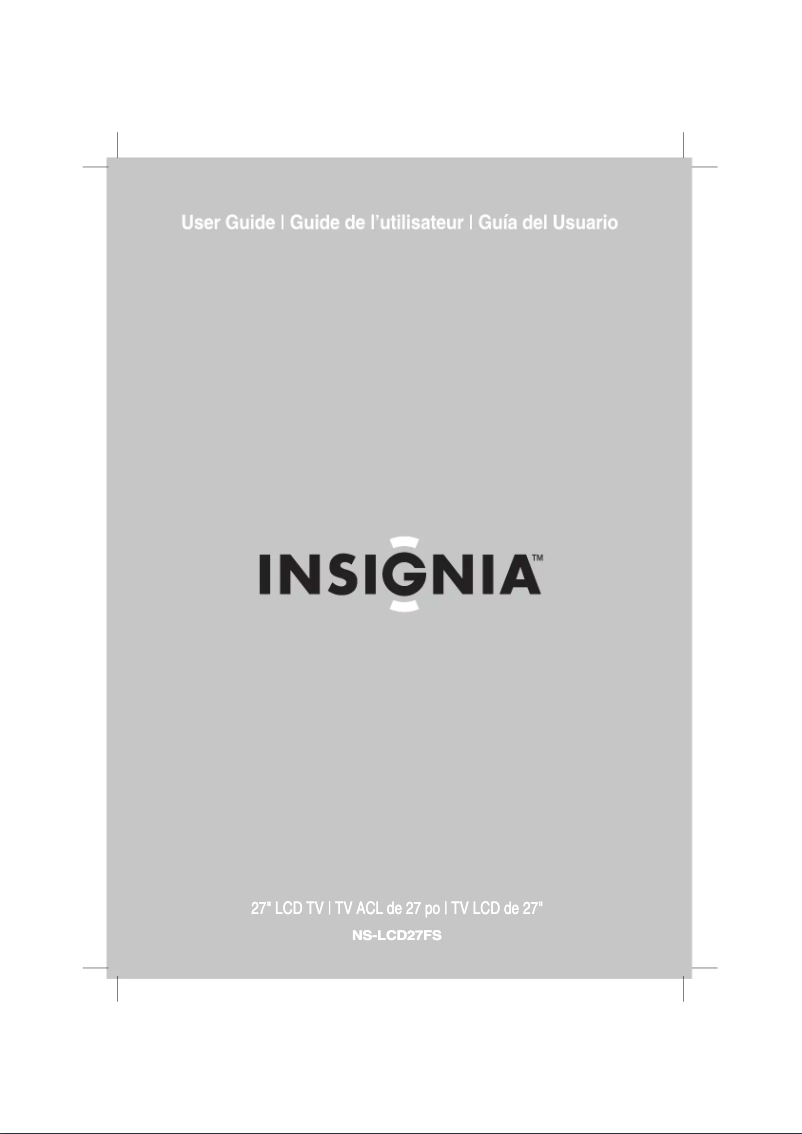 Página 1 del manual Manual de usuario Insignia NS-LCD27FS
