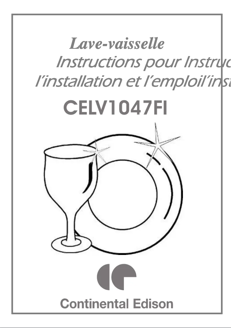 Imagen de la primera página del manual del dispositivo CELV1047FI