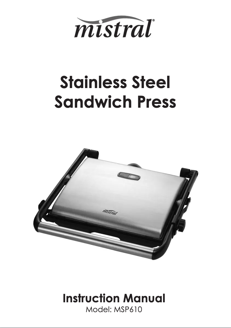 Página nº 1 - Manual de usuario Mistral MSP610