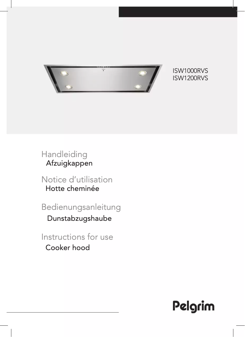 Página 1 del manual Manual de usuario Pelgrim ISW1200RVS