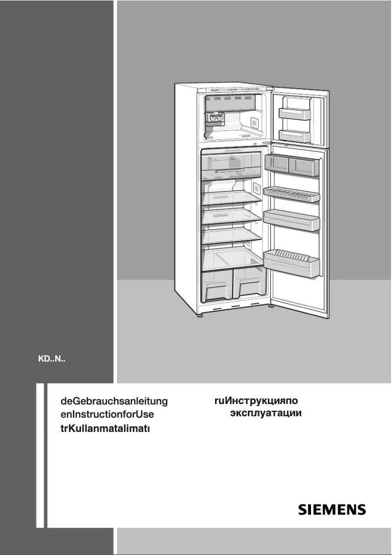 Página 1 del manual Manual de usuario Siemens KD49NS20NE