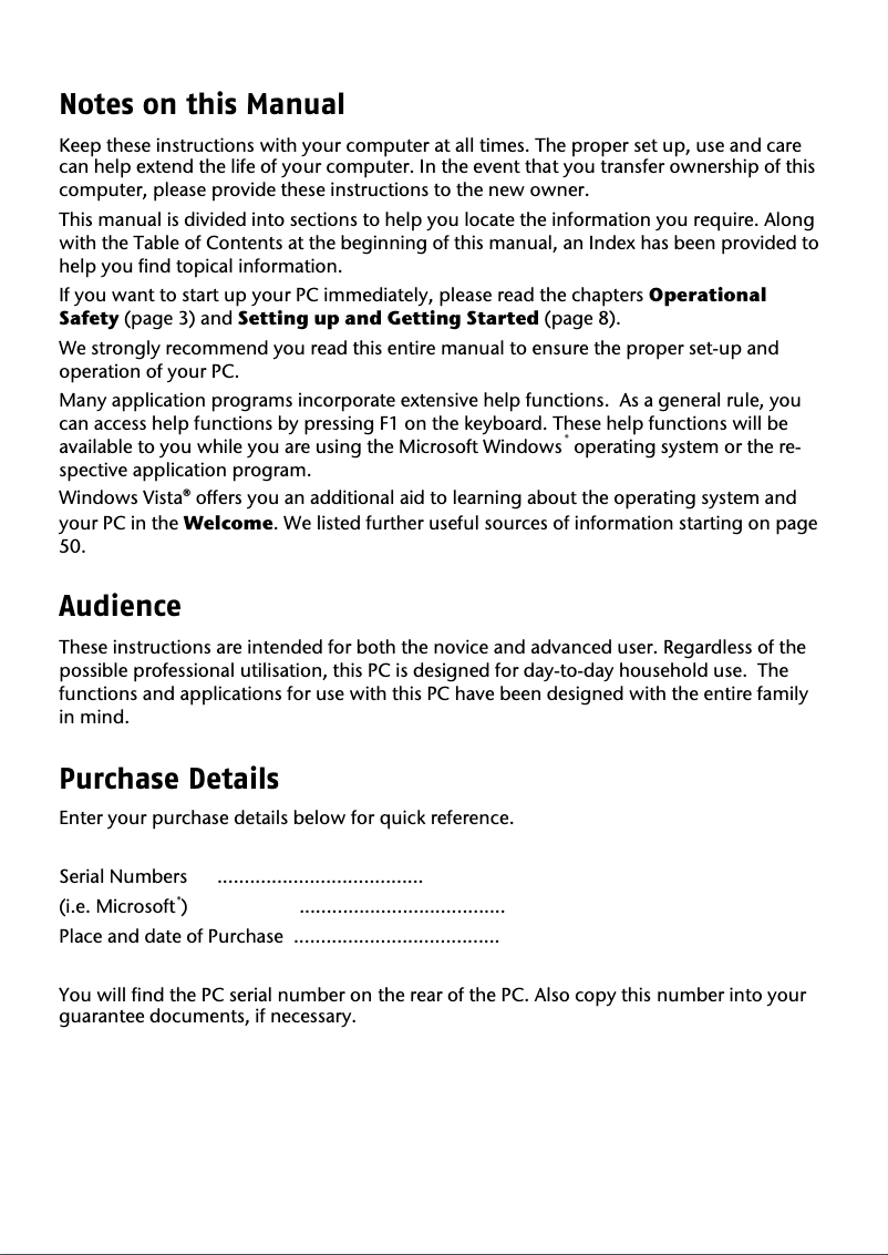 Página nº 1 - Manual de usuario Medion Akoya P9614 (MD 98320)