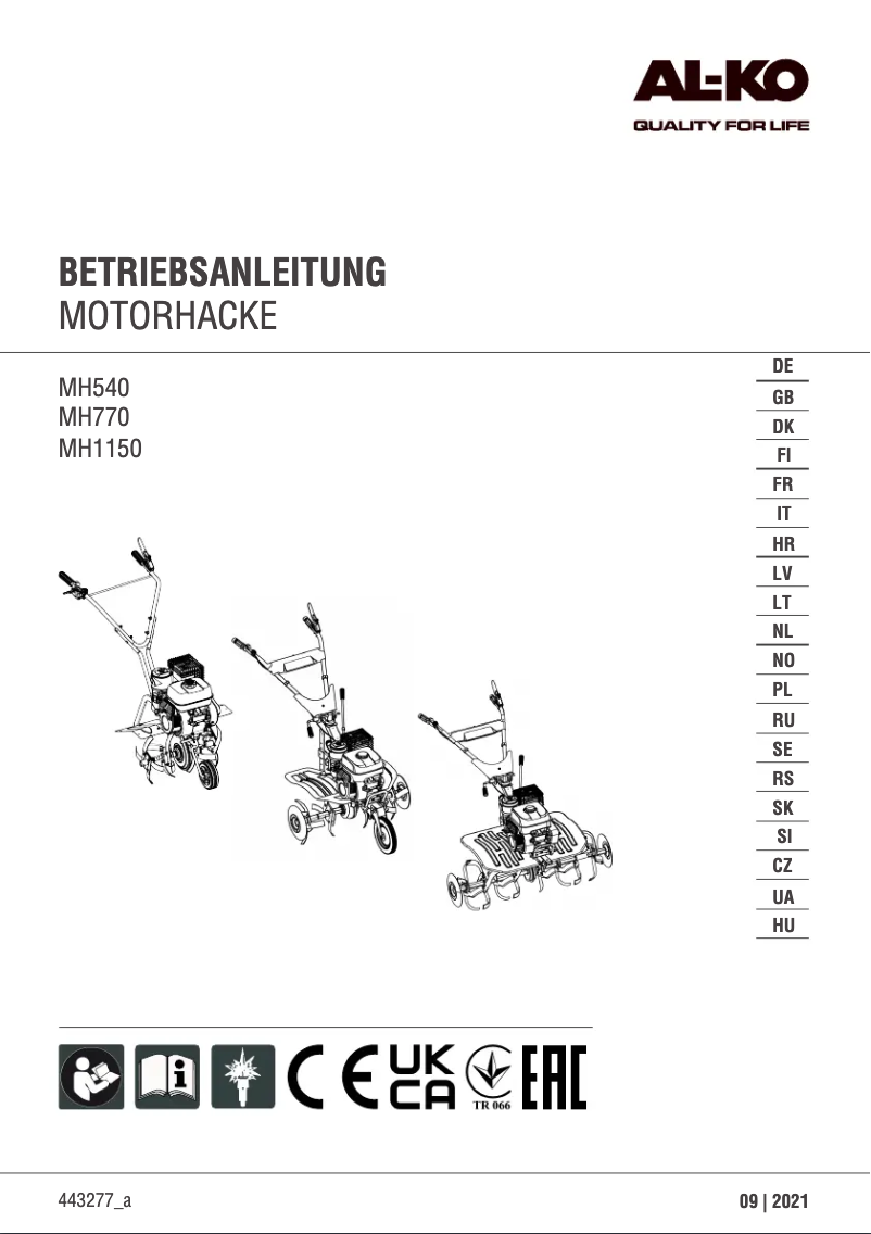 Imagen de la primera página del manual del dispositivo MH 770