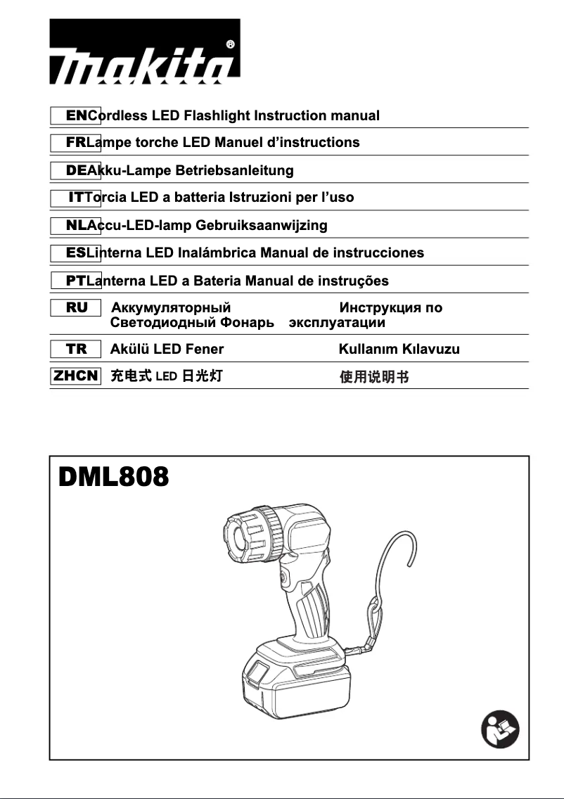 Imagen de la primera página del manual del dispositivo DML808
