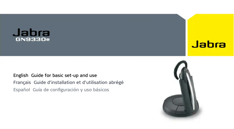Página 1 del manual Manual de usuario Jabra GN 9330e