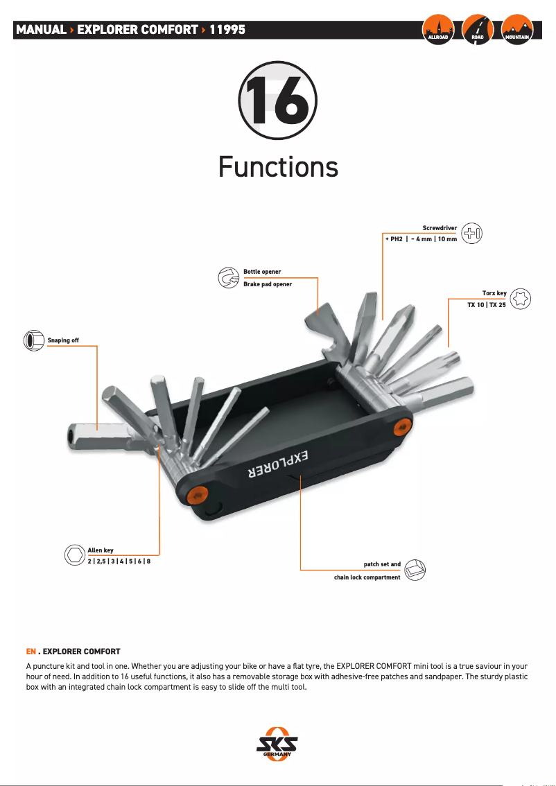 Imagen de la primera página del manual del dispositivo Explorer Comfort