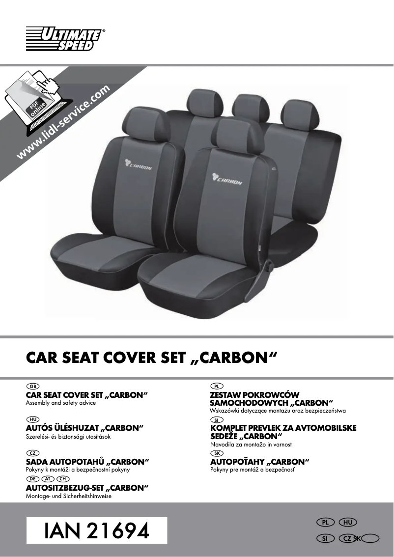 Imagen de la primera página del manual del dispositivo IAN 21694