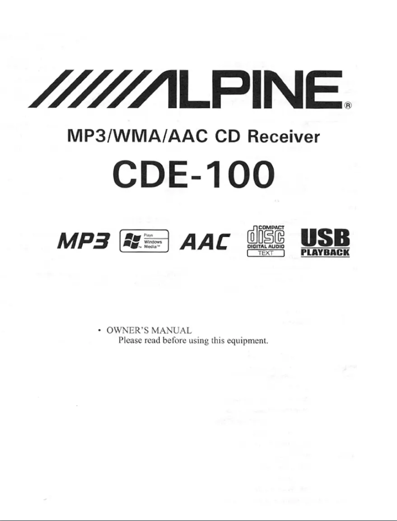 Imagen de la primera página del manual del dispositivo CDE-100E