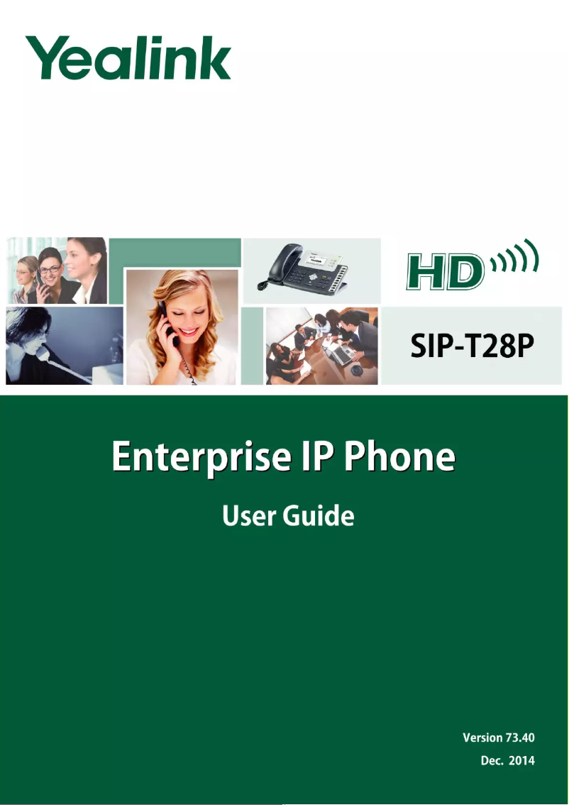 Página 1 del manual Manual de usuario Yealink SIP-T28p