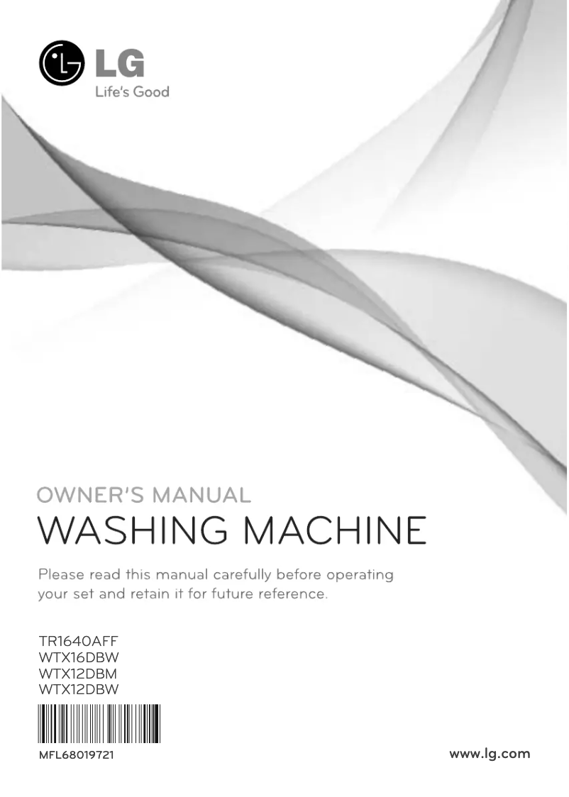 Página 1 del manual Manual de usuario LG WTX16DBW