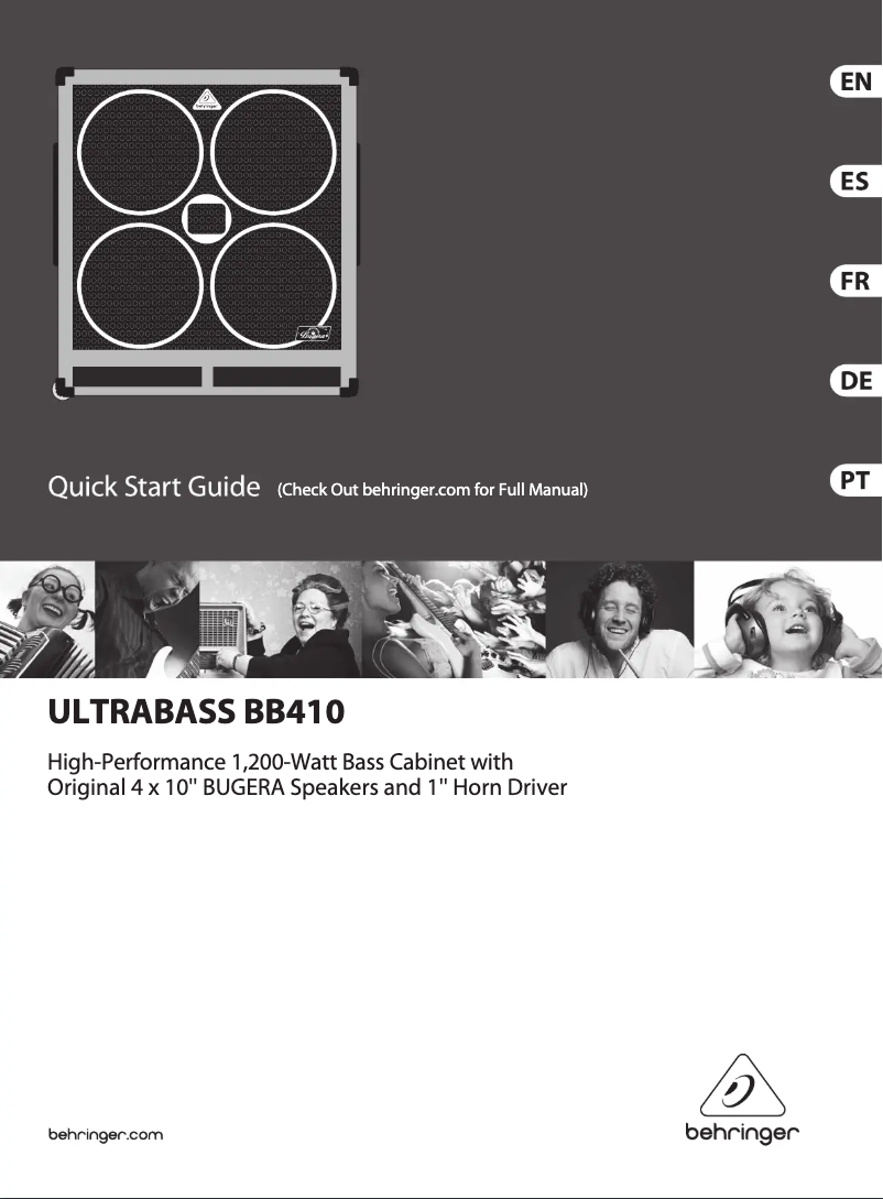 Imagen de la primera página del manual del dispositivo Ultrabass BB410