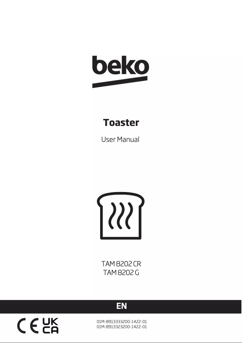 Imagen de la primera página del manual del dispositivo TAM8202CR