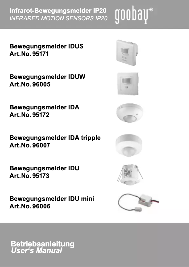 Imagen de la primera página del manual del dispositivo 96007