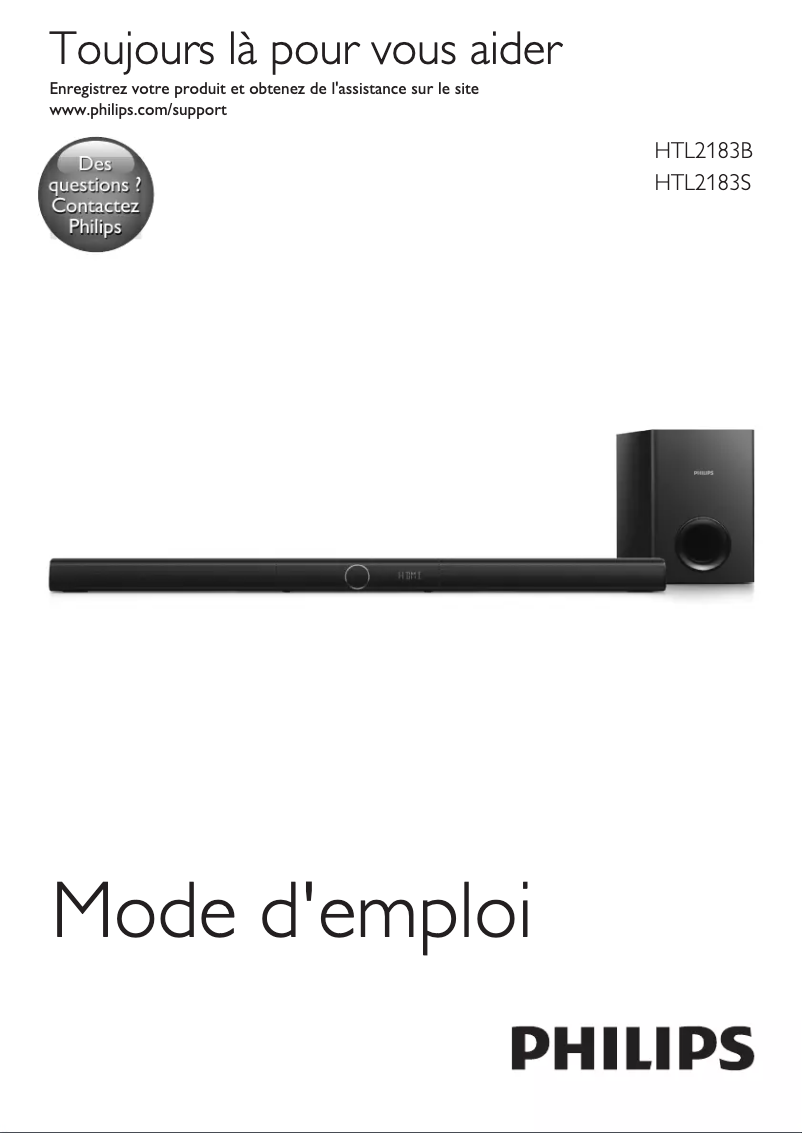 Imagen de la primera página del manual del dispositivo HTL2183B