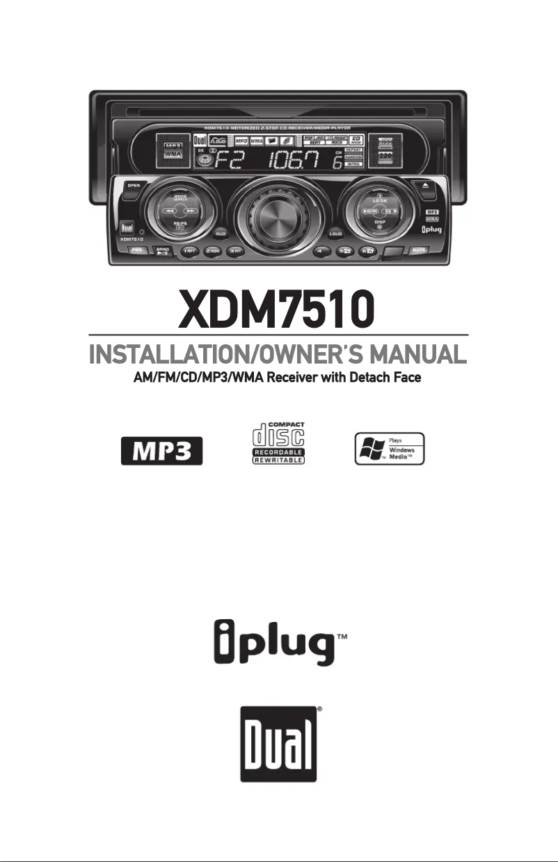 Página nº 1 - Manual de usuario Dual XDM7510