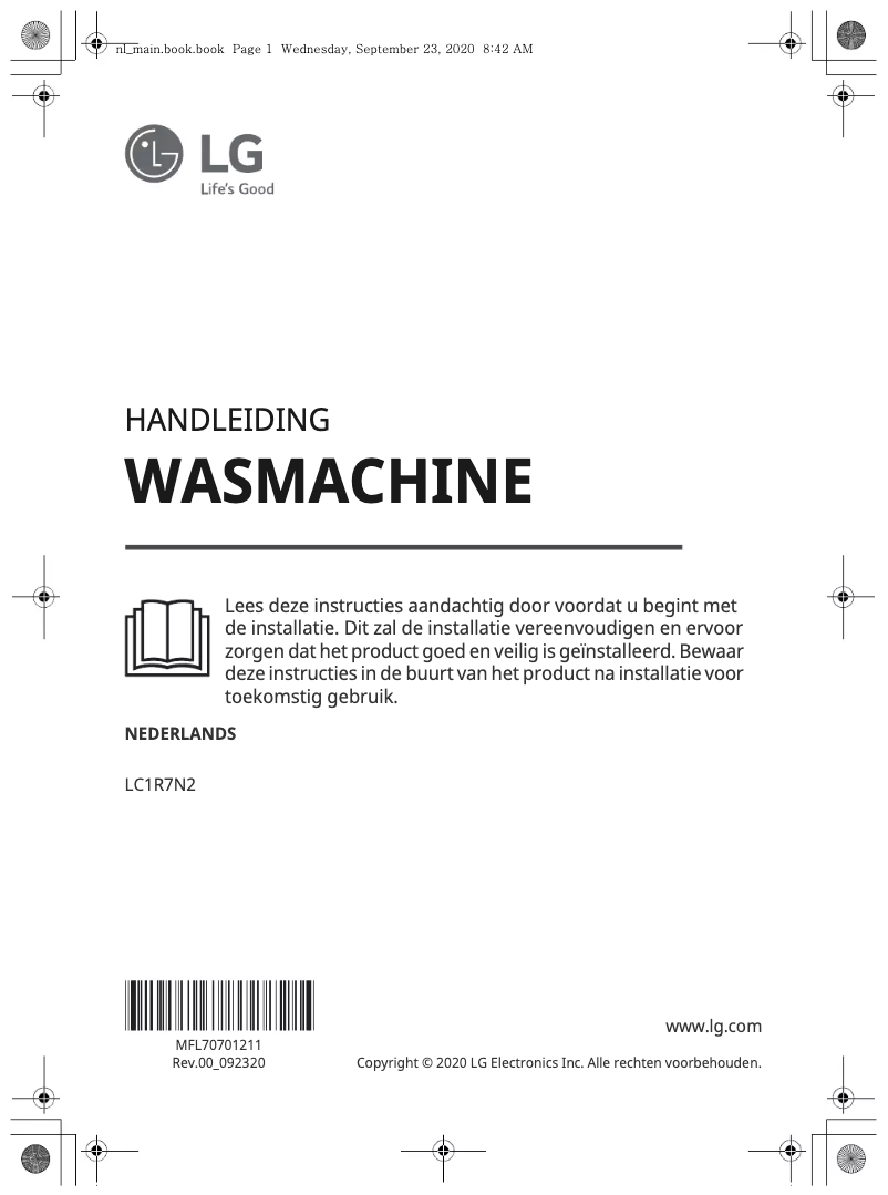 Imagen de la primera página del manual del dispositivo LC1R7N2