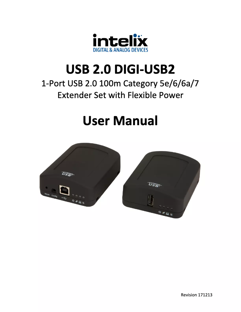 Imagen de la primera página del manual del dispositivo DIGI-USB2