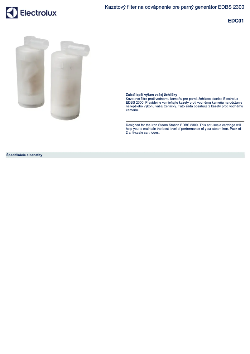 Imagen de la primera página del manual del dispositivo EDC01