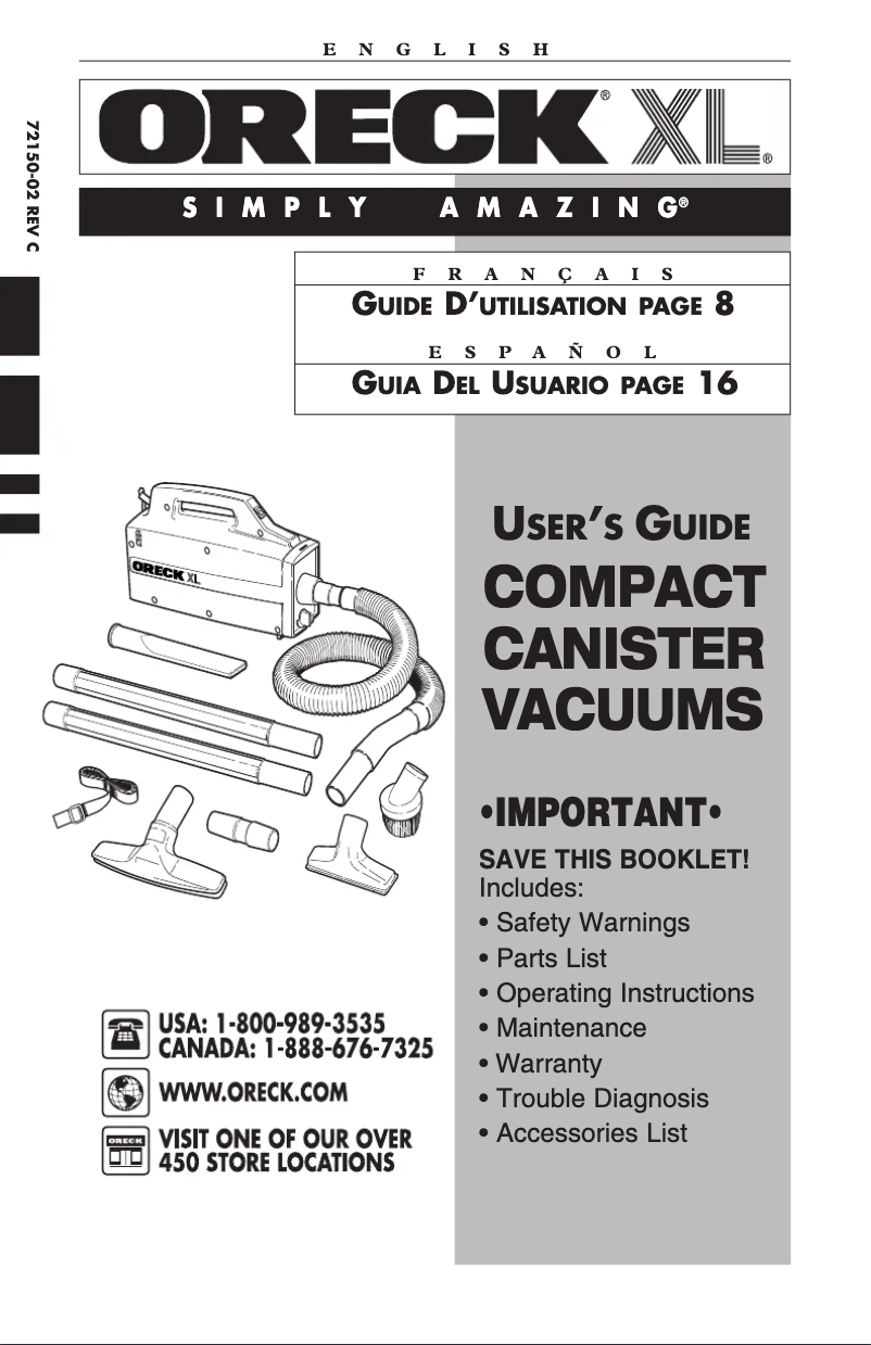 Imagen de la primera página del manual del dispositivo XL Compact BB870