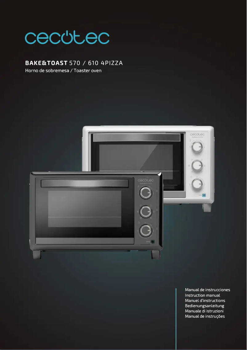 Imagen de la primera página del manual del dispositivo Bake&Toast 570 4Pizza