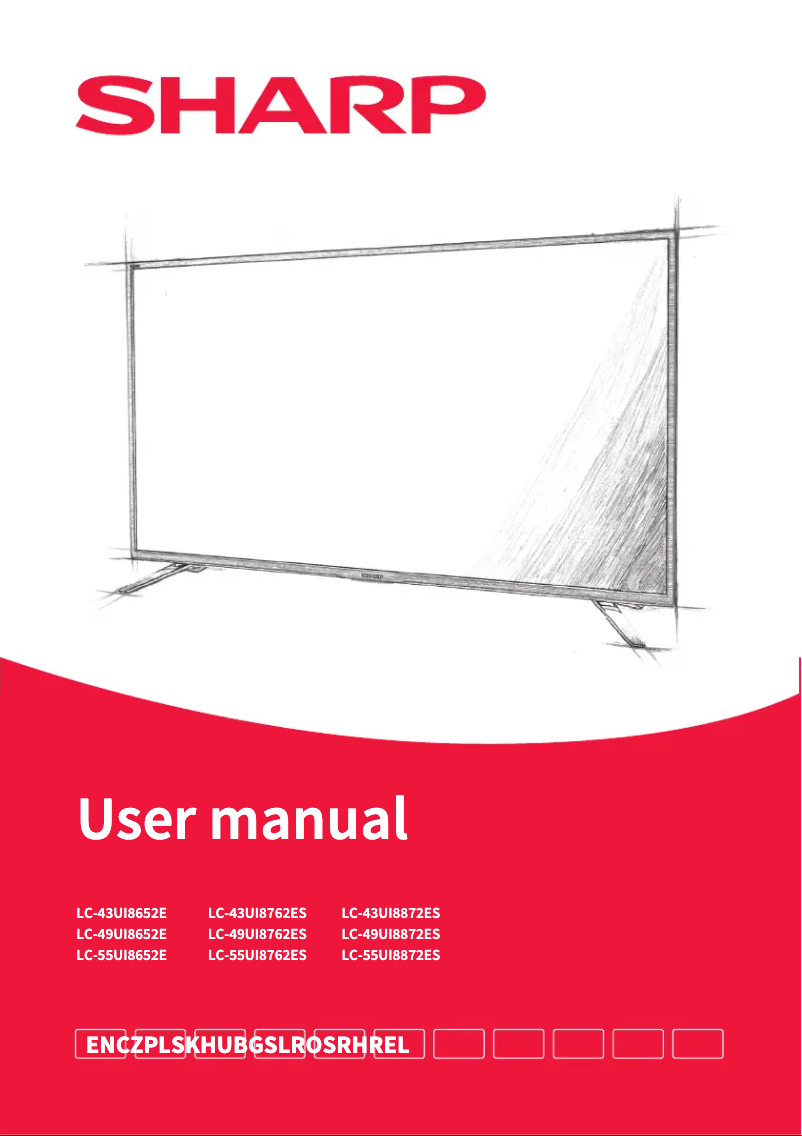 Imagen de la primera página del manual del dispositivo LC-55UI8652E