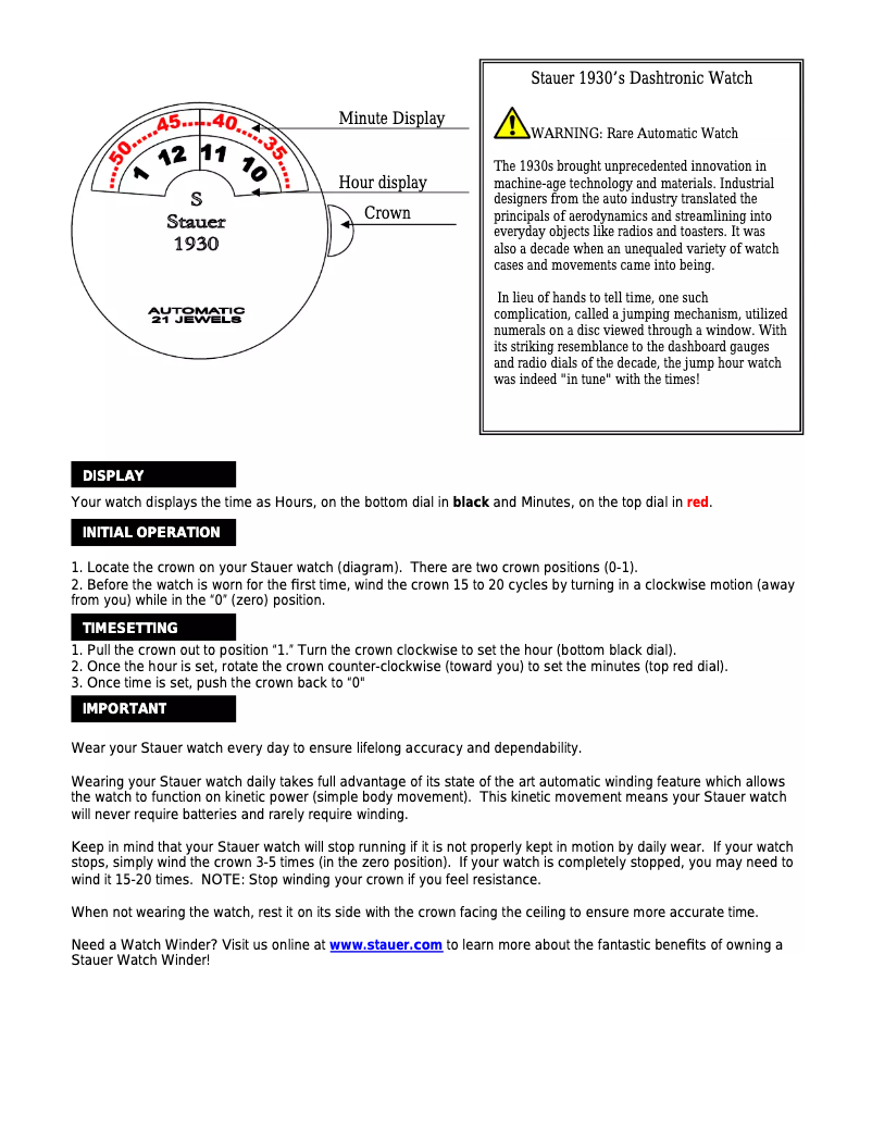 Página 1 del manual Manual de usuario Stauer 17469
