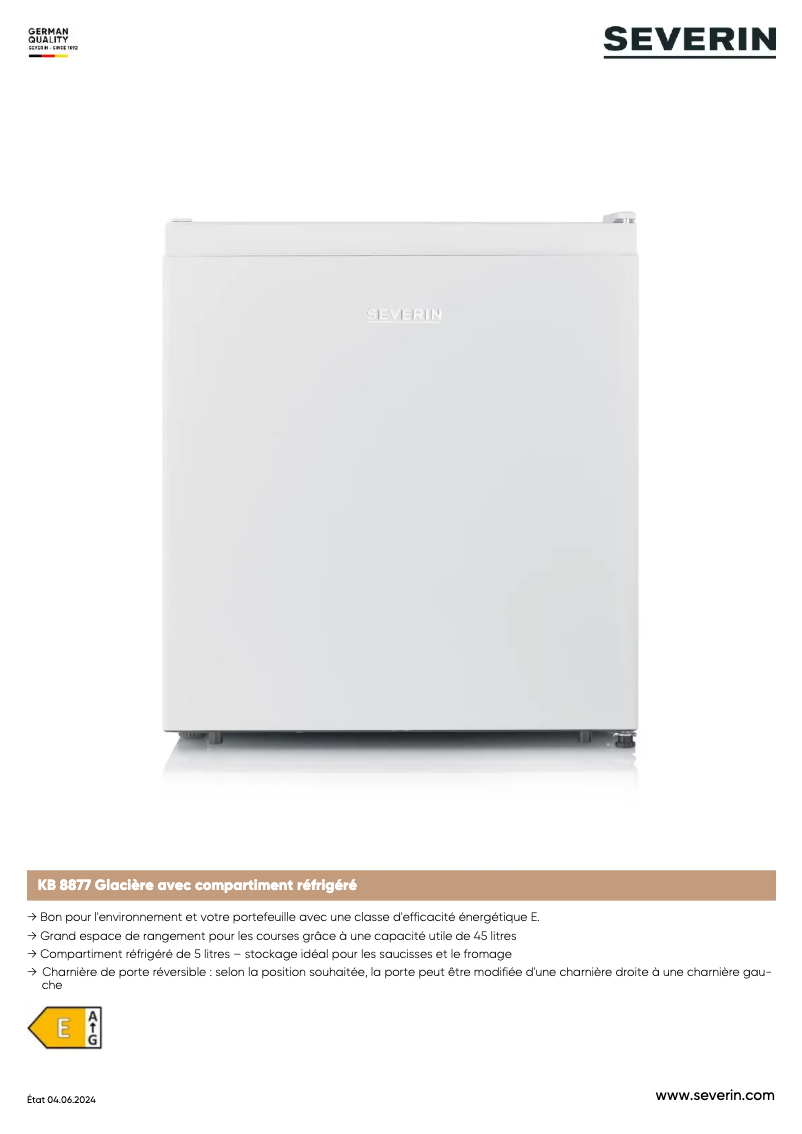 Página nº 1 - Ficha técnica Severin KB 8877