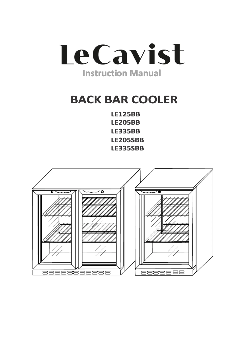 Página 1 del manual Manual de usuario LeCavist LE335BB