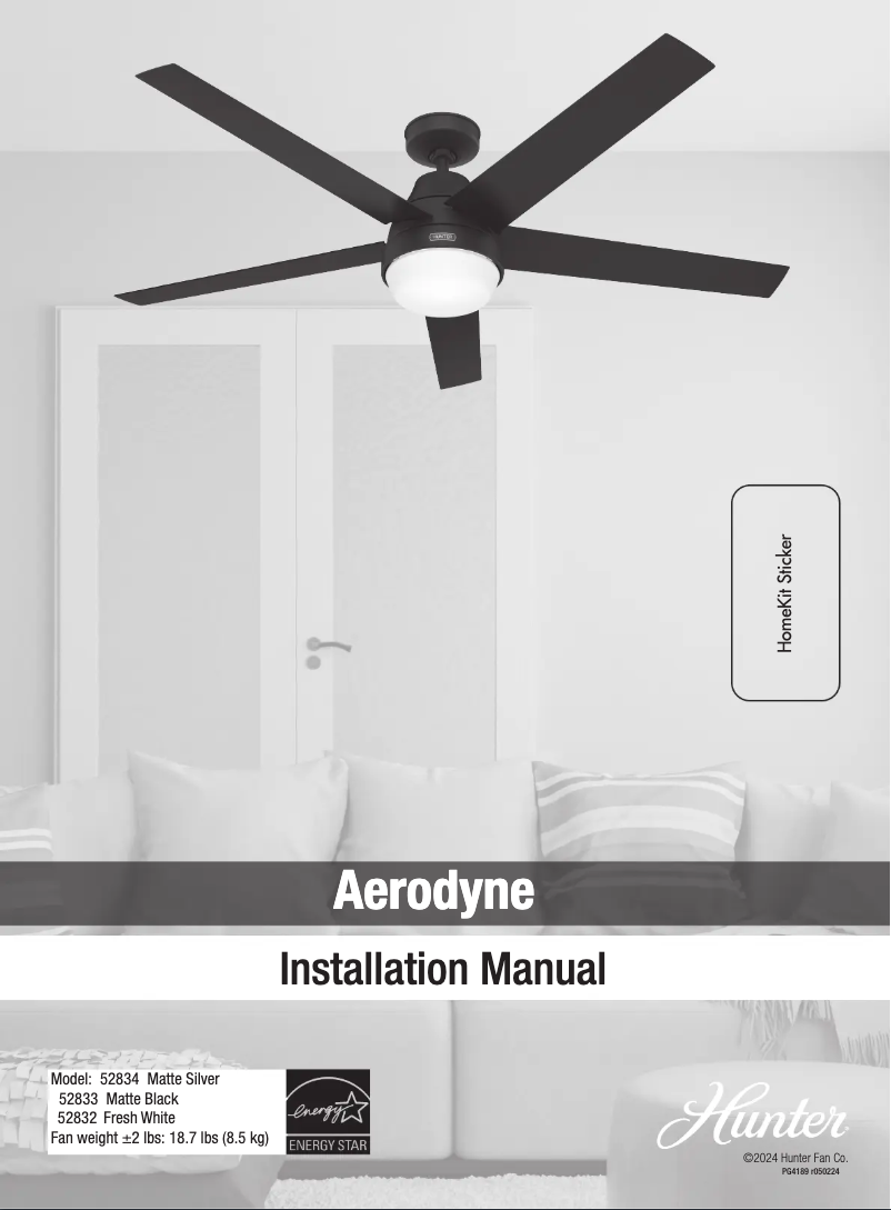 Imagen de la primera página del manual del dispositivo Aerodyne