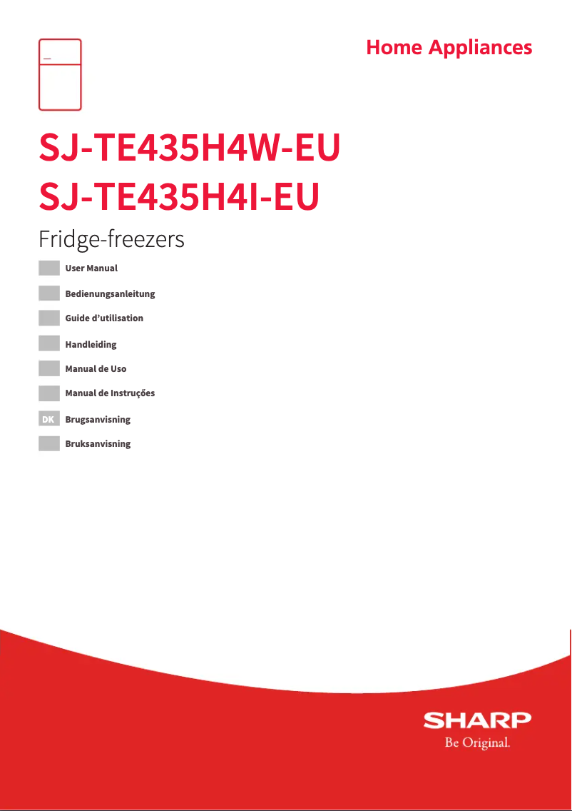 Imagen de la primera página del manual del dispositivo SJ-TE435H4W-EU