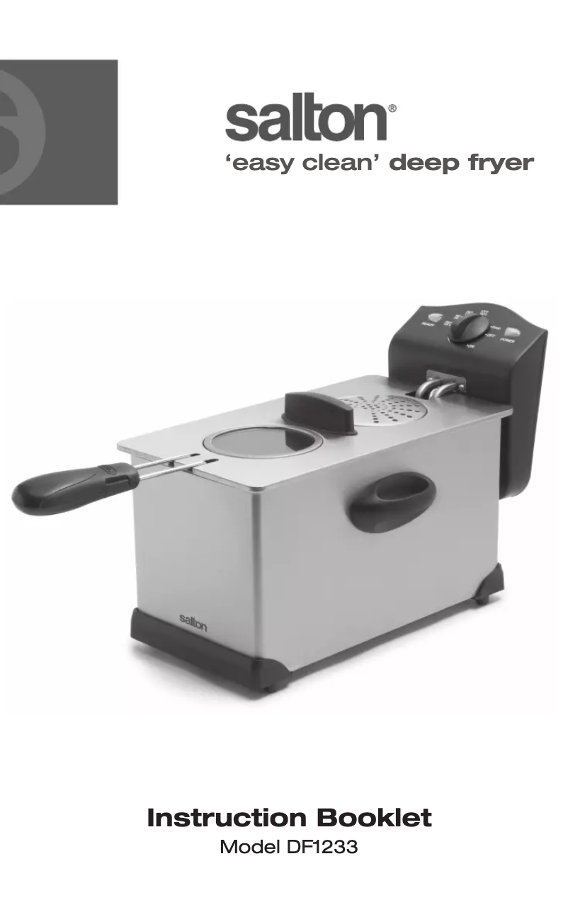 Página 1 del manual Manual de usuario Salton DF1233