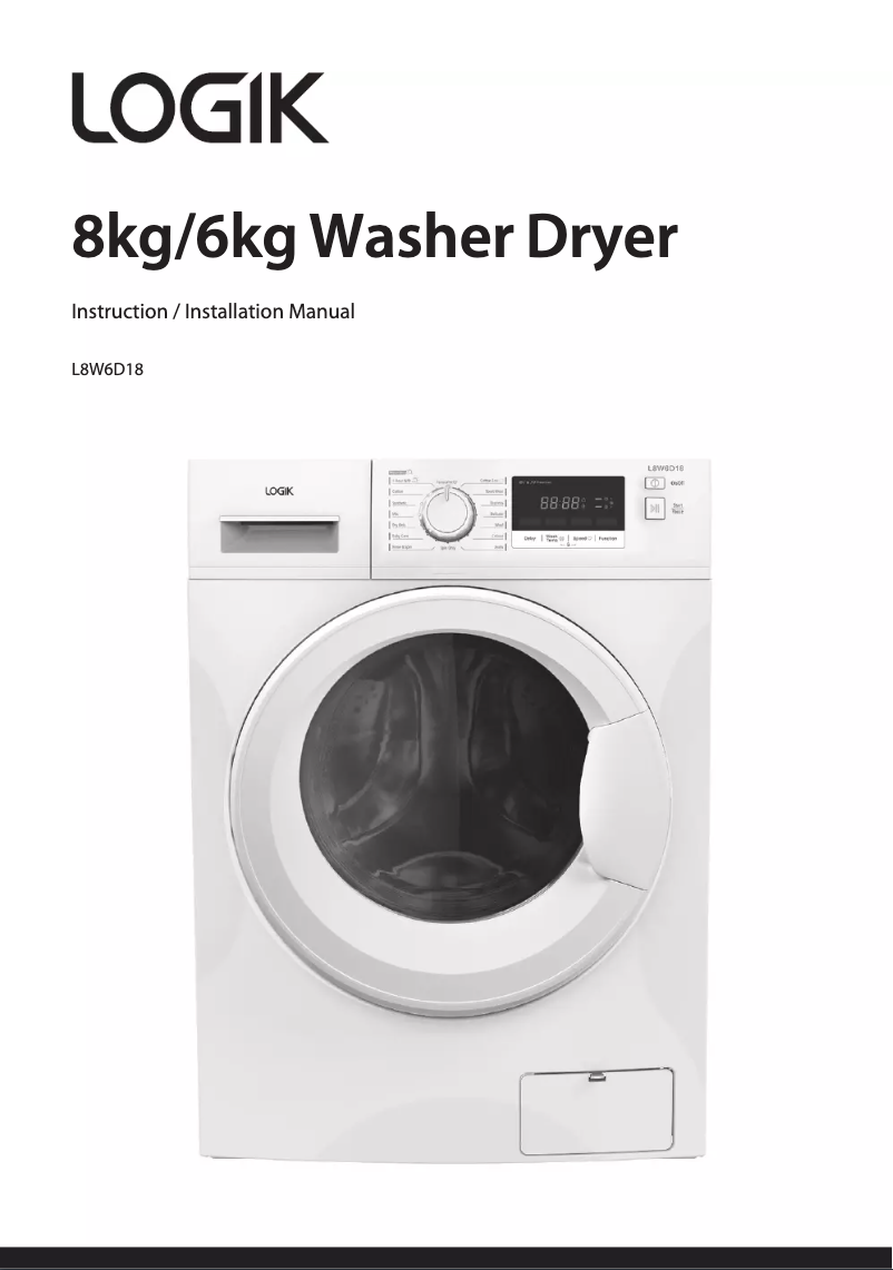 Página 1 del manual Manual de usuario Logik L8W6D18