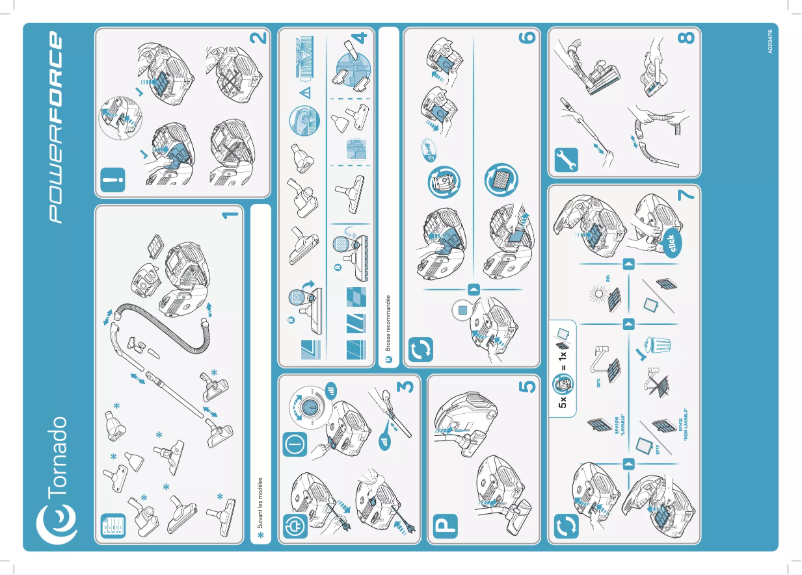 Imagen de la primera página del manual del dispositivo PowerForce TOPF65EB