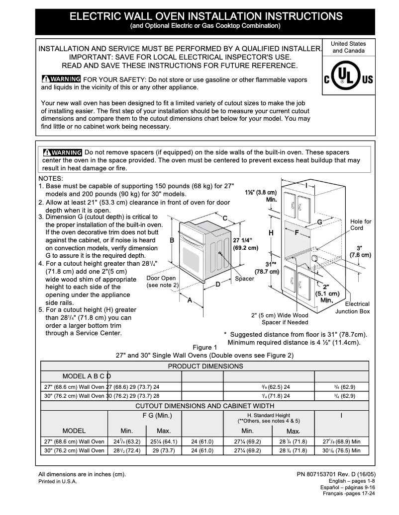 Imagen de la primera página del manual del dispositivo FFEW3025PB