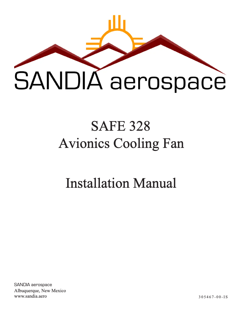 Página 1 del manual Manual de usuario Sandia Aerospace SAFE 528