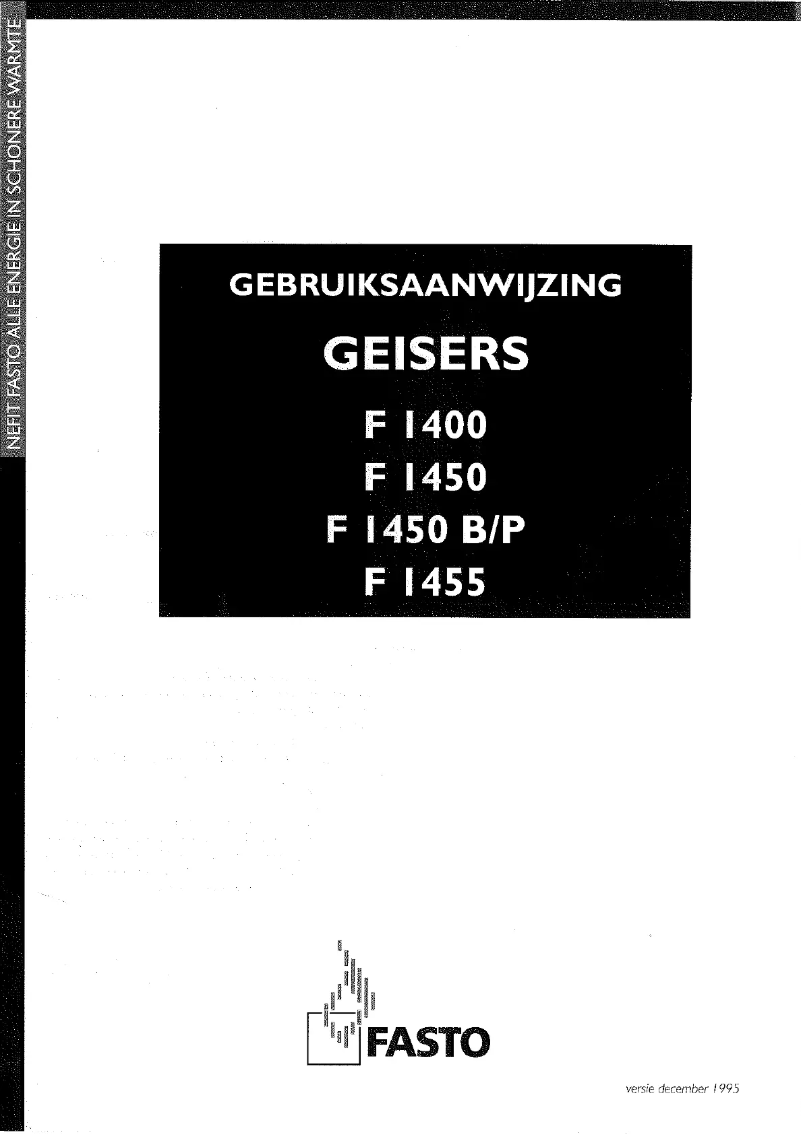 Página nº 1 - Manual de usuario Nefit F 1450