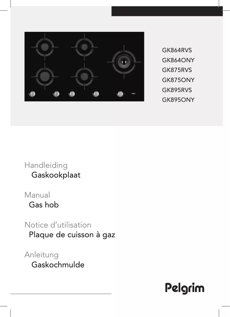 Página nº 1 - Manual de usuario Pelgrim GK864ONYA