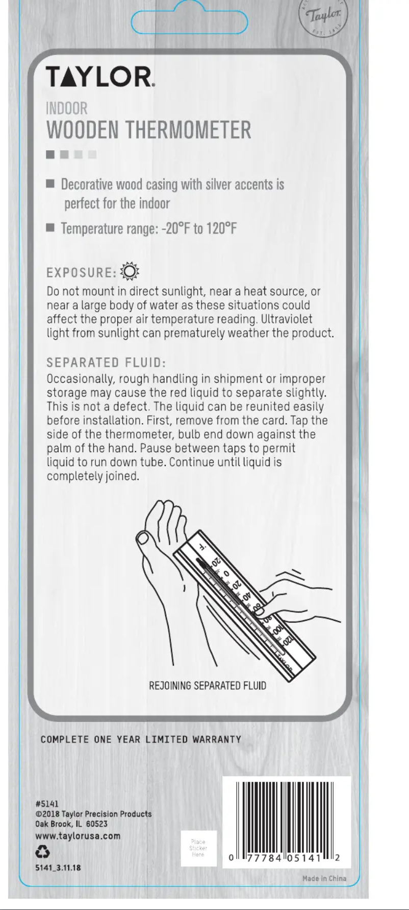 Imagen de la primera página del manual del dispositivo 5141