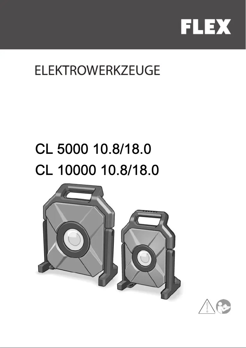 Imagen de la primera página del manual del dispositivo CL 5000 10.8/18.0