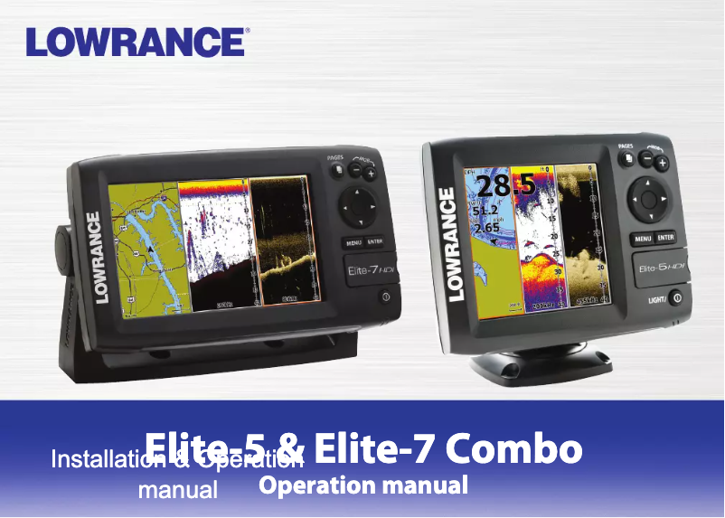 Página 1 del manual Manual de usuario Lowrance Elite-7x Chirp