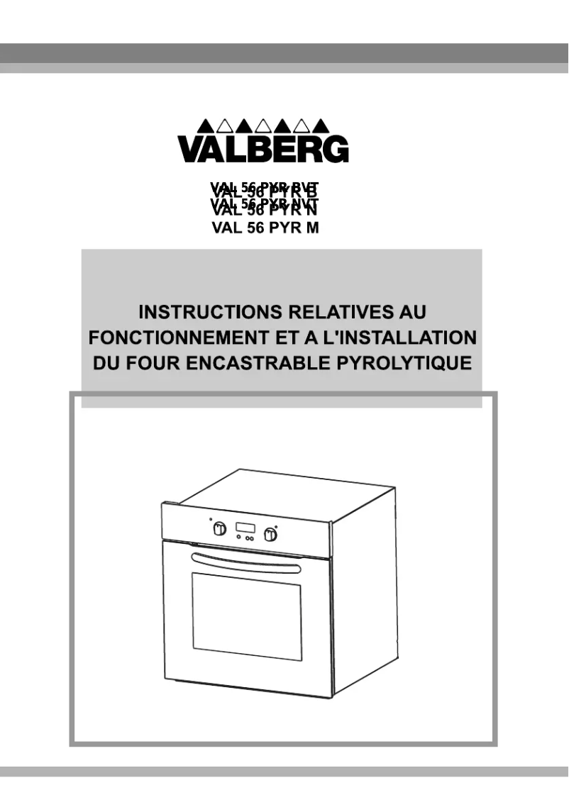 Imagen de la primera página del manual del dispositivo VAL 56 PYR NVT