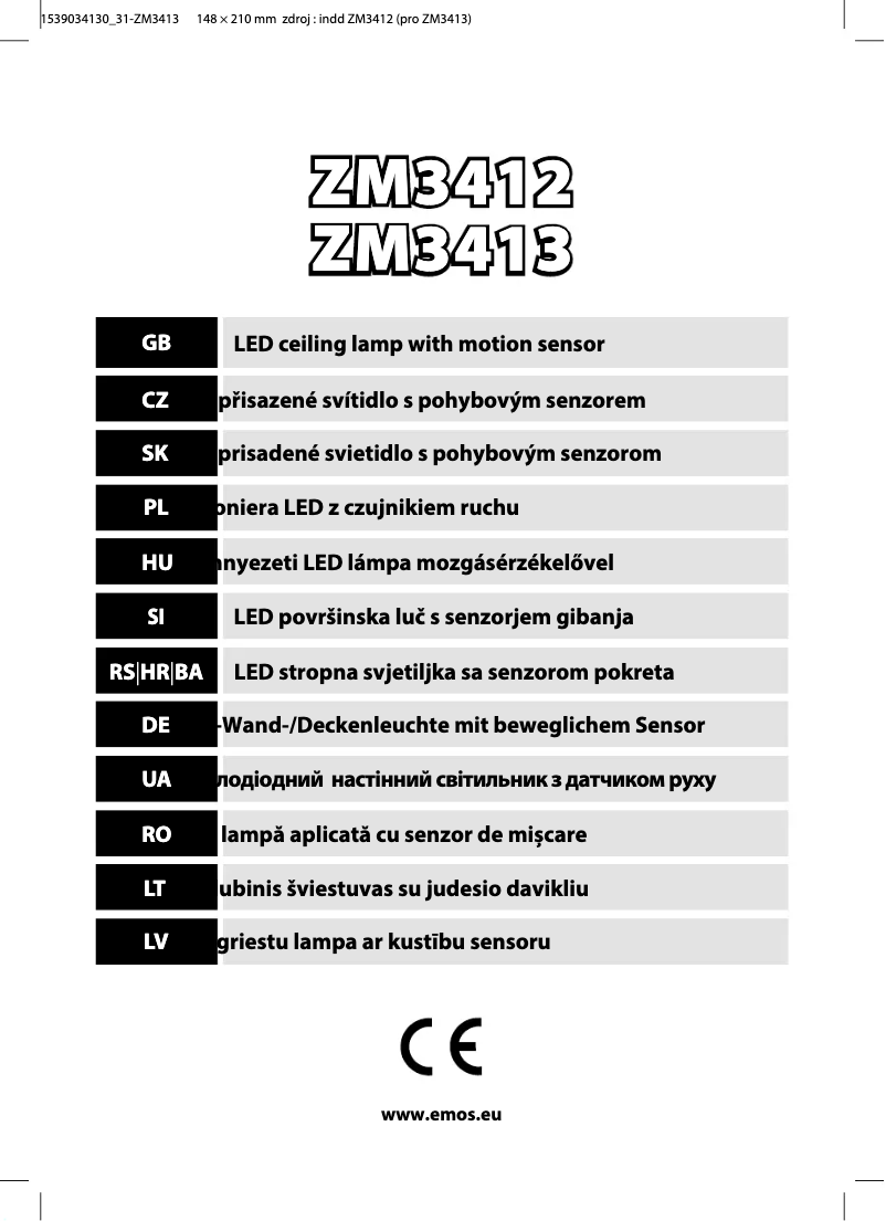 Página nº 1 - Manual de usuario Emos ZM3413