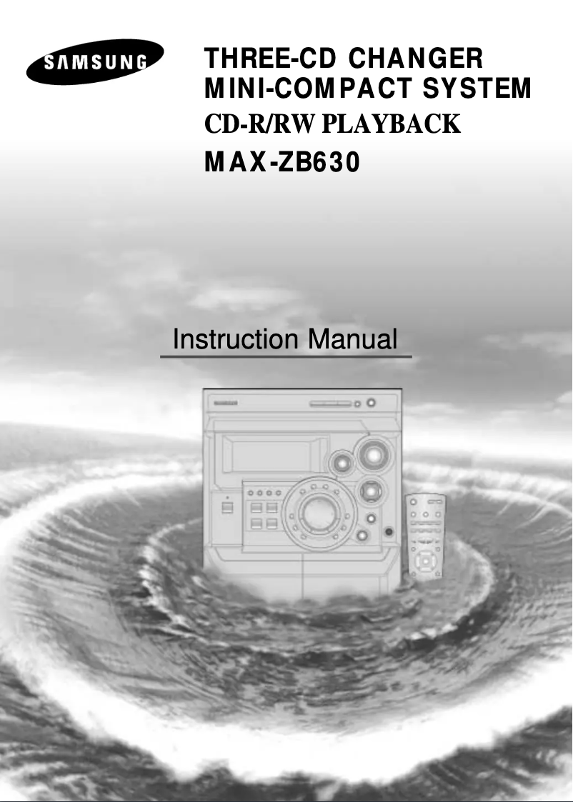 Página 1 del manual Manual de usuario Samsung MAX-ZB630