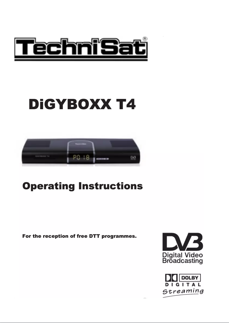 Imagen de la primera página del manual del dispositivo DiGYBOXX T4