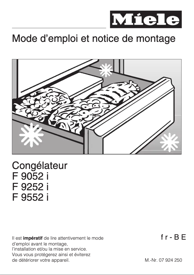 Imagen de la primera página del manual del dispositivo F 9552 i
