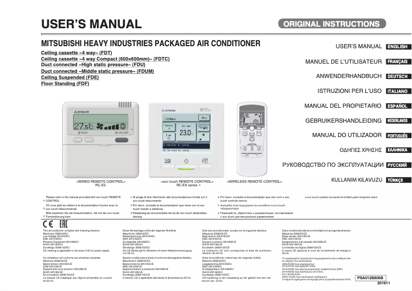 Imagen de la primera página del manual del dispositivo FDTC